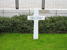 World War 1 Picture - Patton's grave in Hamm, Luxembourg.