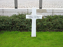 World War 1 Picture - Patton's grave in Hamm, Luxembourg.