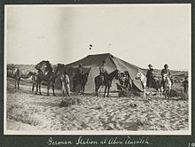 World War 1 Picture - German Station at Abou Augeileh