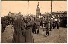 World War 1 Picture - High-ranking German officers in Riga after its fall, 3 September 1917