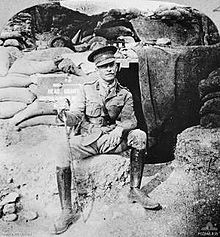 World War 1 Picture - Brigadier General H. G. Chauvel outside his Headquarters at Monash Valley