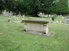 World War 1 Picture - Asquith's Grave at All Saints' Church, Sutton Courtenay