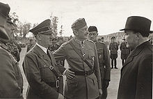 World War 1 Picture - Discussion with Hitler, Mannerheim and president Ryti. Hitler visited in Mannerheim's 75-year birthday.