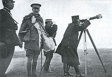 World War 1 Picture - Gen. Sir Ian Hamilton (facing front) with Japanese General Kuroki Tamemoto after the Japanese victory in Battle of Shaho (1904).