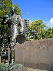 World War 1 Picture - Statue of Pershing in Pershing Park, Washington, D.C.