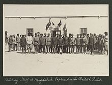 World War 1 Picture - The military staff at Magdabah before the attack