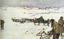 World War 1 Picture - Mametz, Western Front, a winter scene by Frank Crozier