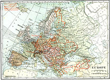World War 1 Picture - Borders of Europe after the Treaty of Versailles
