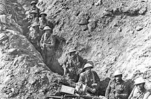 World War 1 Picture - New Zealand infantry in the Switch Line