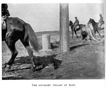 World War 1 Picture - Boundary Pillars on Frontier