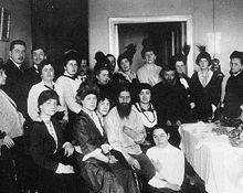 World War 1 Picture - Rasputin among admirers, 1914