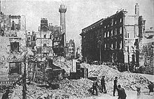 World War 1 Picture - Sackville Street (now O'Connell Street), Dublin, after the Rising