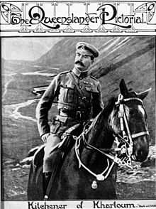 World War 1 Picture - Kithchener on horseback in The Queensland Pictorial in 1910