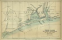 World War 1 Picture - Map of Togoland in 1885.