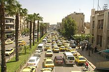 World War 1 Picture - Traffic in Damascus