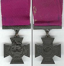 World War 1 Picture - Obverse and reverse of Turner's VC