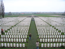 World War 1 Picture - Tyne Cot Commonwealth War Graves Cemetery and Memorial to the Missing.