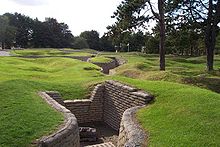 World War 1 Picture - German trenches in Vimy