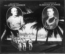 World War 1 Picture - General von Lettow-Vorbeck and colonial Governor Heinrich Schnee