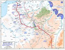 World War 1 Picture - The British, Belgian and American lines of attack, during the Hundred Days Offensive