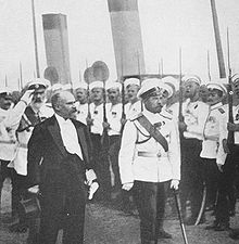 World War 1 Picture - Prsident Poincar's official visit in Saint Petersburg (20-23 July 1914) to reinforce the Franco-Russian Alliance just before the war