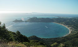 World War 1 Picture - Bay of St. George in northwestern Corfu