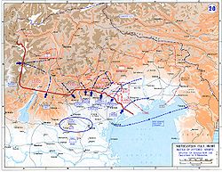 World War 1 Picture - Italian front in 1918 and battle of Vittorio Veneto.