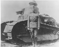 World War 1 Picture - Patton in France in 1918