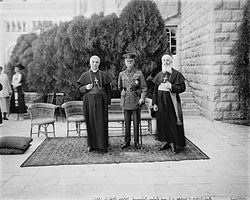 World War 1 Picture - Lord Plumer with archbishop of Naples & Latin Patriarch 11 Aug 1926