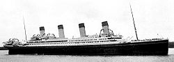 World War 1 Picture - Artist's conception of Britannic in her intended White Star livery.