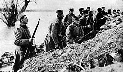 World War 1 Picture - Fighting on Ada Ciganlija