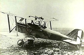 World War 1 Picture - Dallas in his S.E.5, No. 40 Squadron RAF, 1918