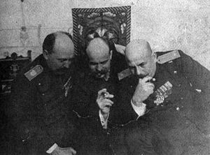 World War 1 Picture - Dragutin Dimitrijevic Apis (right) and his associates.