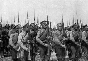 World War 1 Picture - Russian infantry