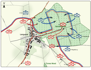 World War 1 Picture - Map 5: Situation from 18 to 20 July