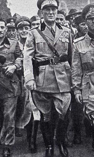 World War 1 Picture - Marshal Rodolfo Graziani, when was Minister of Defense of the 