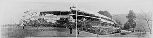 World War 1 Picture - The front section of the Shenandoah wreck.