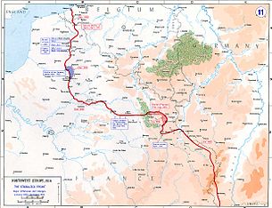 World War 1 Picture - Map of the Western Front, 1915-16