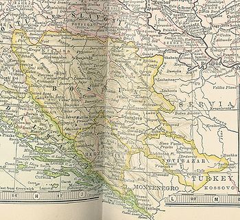 World War 1 Picture - Bosnia-Herzegovina and the Sanjak of Novibazar