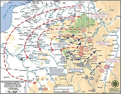 World War 1 Picture - The Schlieffen Plan, the war-plan for the German Empire against the Entente, which required a defeat of France within forty days of mobilization in order to defeat the Russian Empire in succession. Thus, Moltke and Falkenhayn recommended to the Kaiser a preemptive attack against France, Luxembourg and Belgium when war against Russia (and therefore, her ally France) appeared imminent.