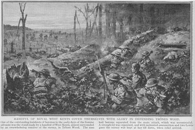 World War 1 Picture - Battles in Trxnes Wood