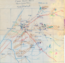 World War 1 Picture - Position at about 1800