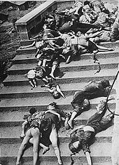 World War 1 Picture - Casualties of a mass panic during a Japanese air raid in Chongqing[citation needed]