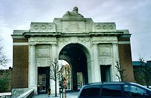 World War 1 Picture - The Menin Gate Memorial, in Ypres, Belgium.