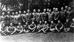 World War 1 Picture - Officers of the American Expeditionary Forces and the Baker mission