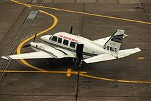 World War 1 Picture - An Air South West PA-31 in service at Dublin Airport in 1994