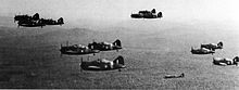 World War 1 Picture - Buffalo Mk I formation over Malaya, late 1941.