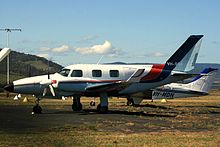 World War 1 Picture - A modified PA-31P Pressurized Navajo, fitted with winglets