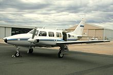 World War 1 Picture - The 30th production Navajo, fitted with two-bladed propellers and early two-part airstair cabin entry door (without the third door, introduced later)