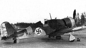 Airplane Picture - Fiat G.50 in Finnish markings